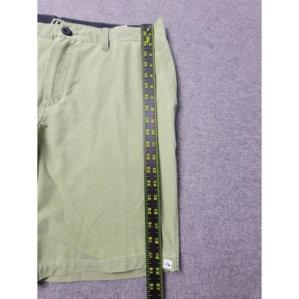 Quiksilver AG47 DryFlight Hybrid‎ Shorts Mens 36 Green Mesh Lined Surf Surfing